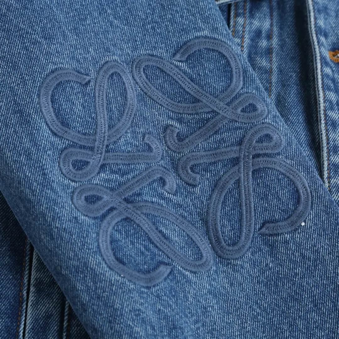 Embroidered Washed Denim Jacket D36024891 — view 8