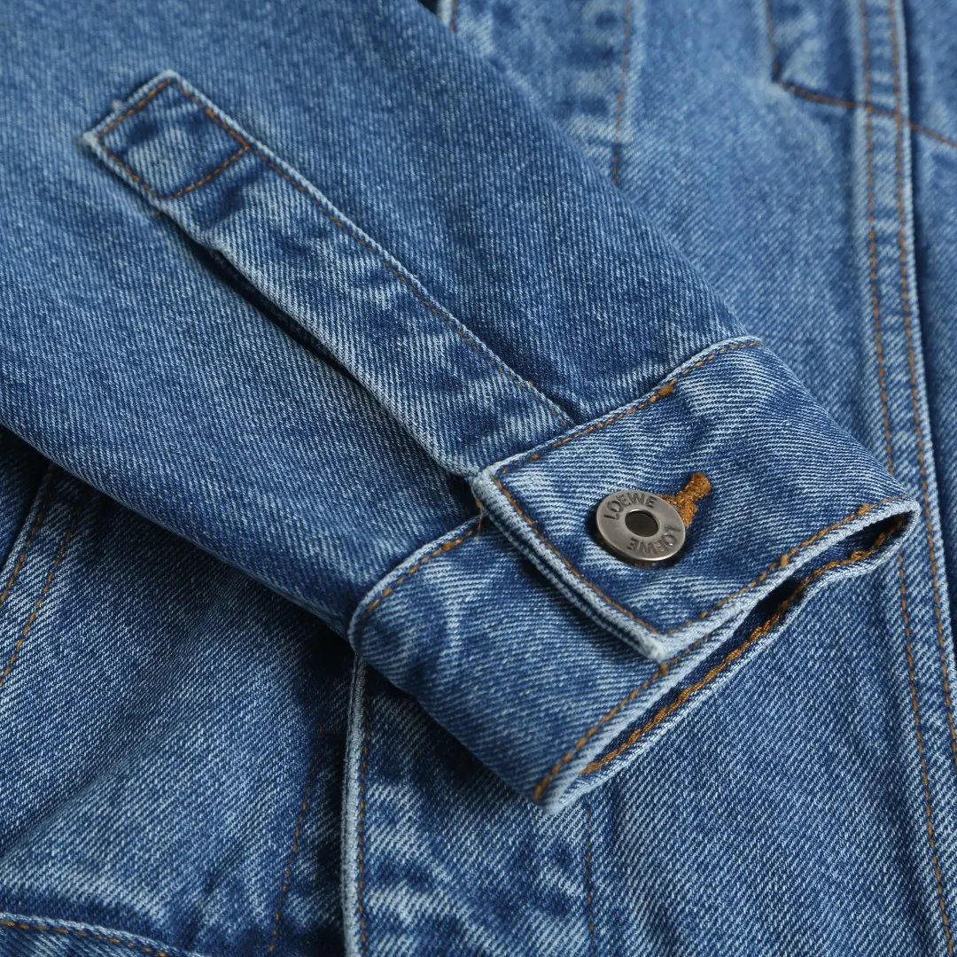 Embroidered Washed Denim Jacket D36024891 — view 9