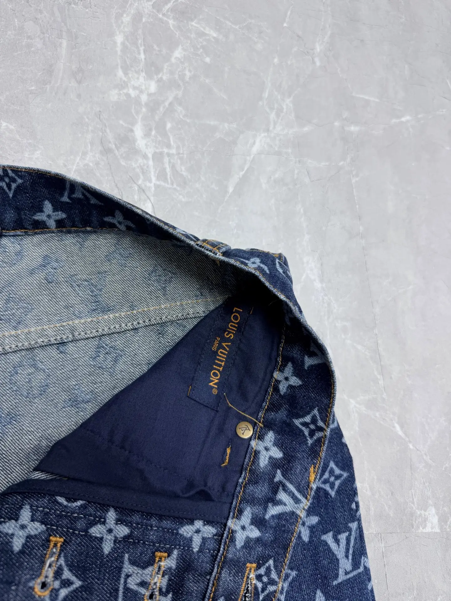 Monogram Embroidered Straight-Leg Jeans D36023335 — view 6