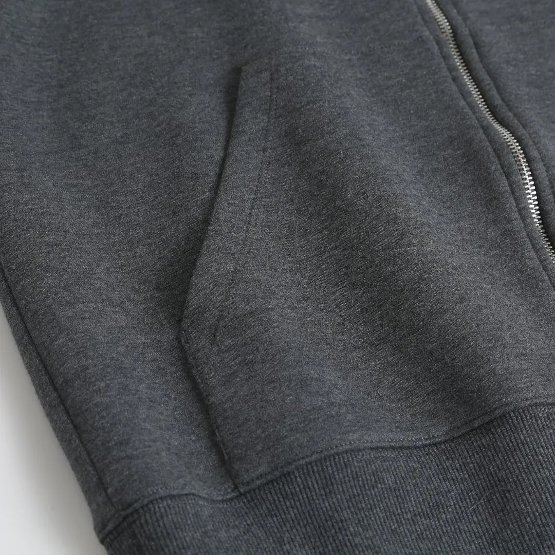 Logo-Embroidered Zip-Up Hoodie with Monogram Lining D36523203 — view 8