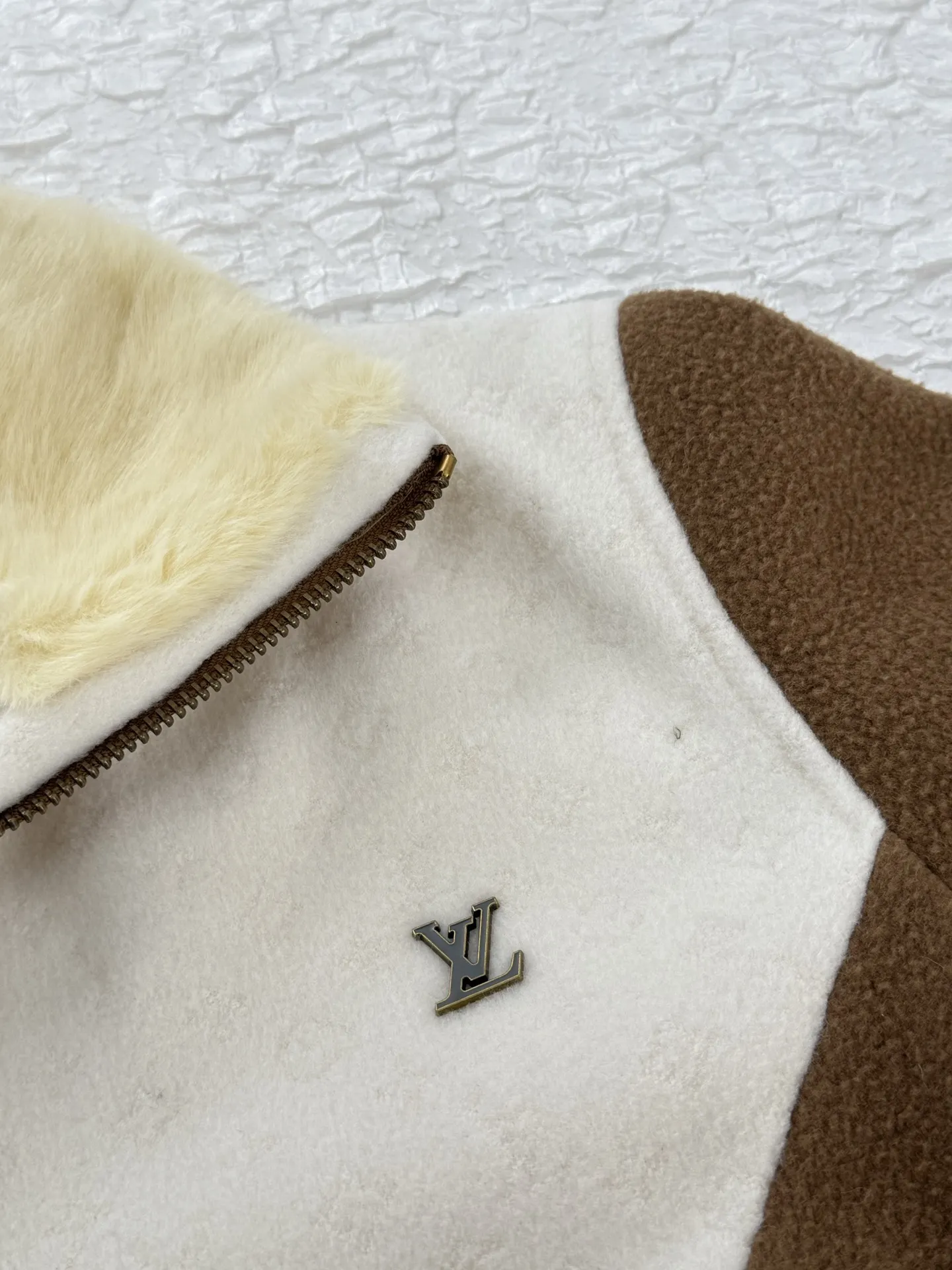 Monogram Fleece Bomber Jacket with Faux Fur Collar D36821252 — view 6