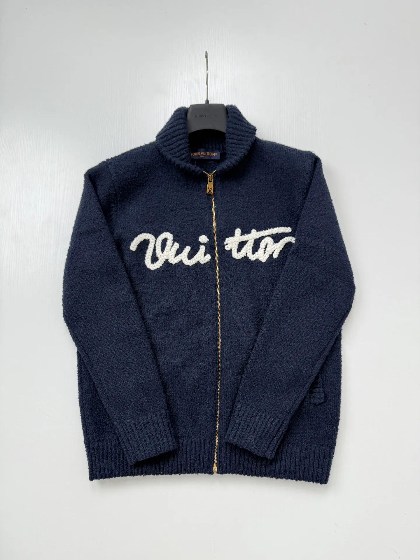 Signature Script Zip-Up Knit Cardigan D37024753 — view 3