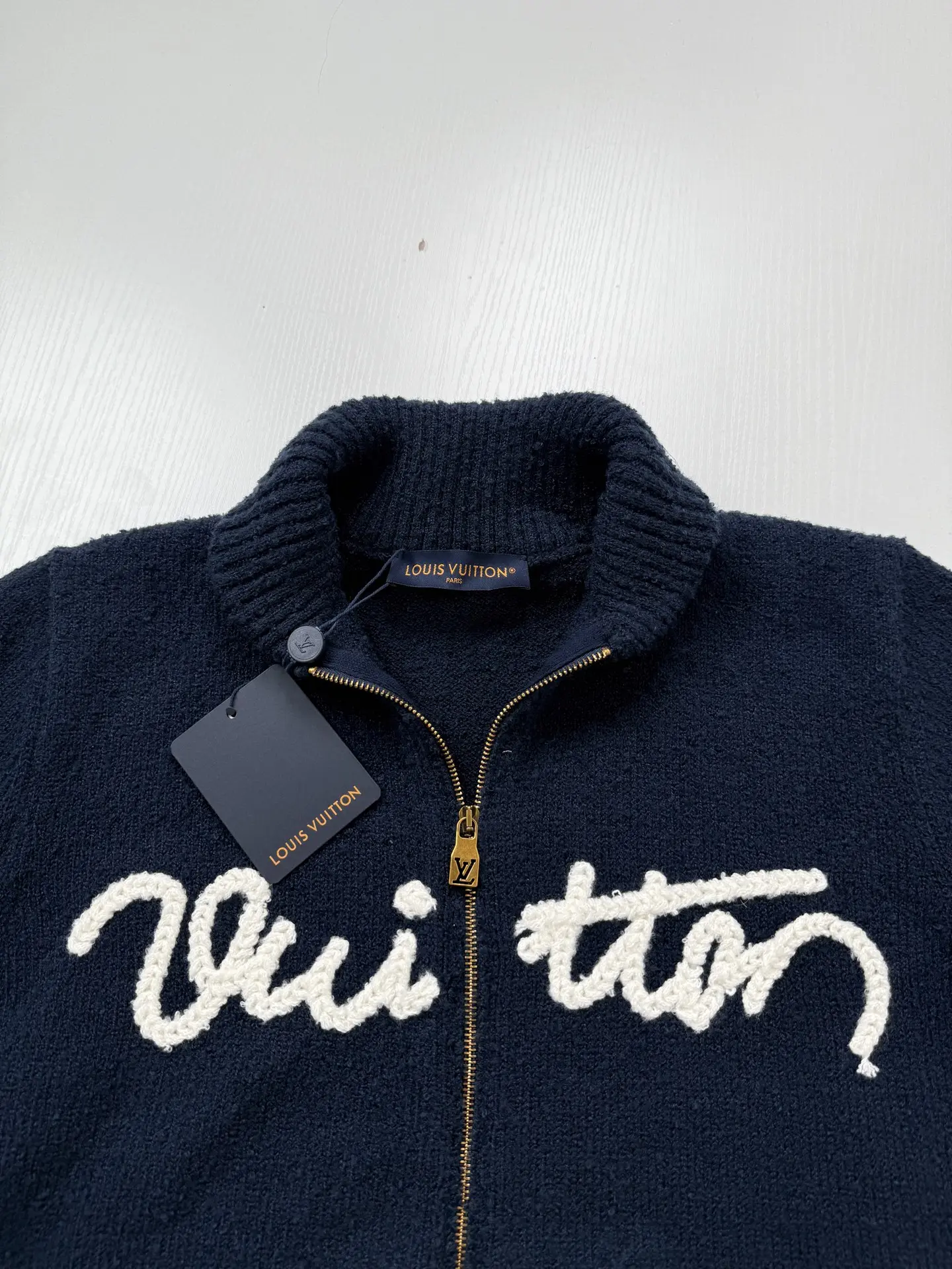 Signature Script Zip-Up Knit Cardigan D37024753 — view 4