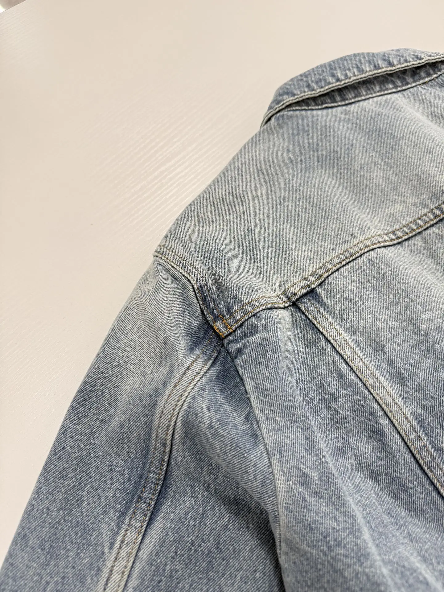Embellished Badge Denim Trucker Jacket D37021225 — view 14