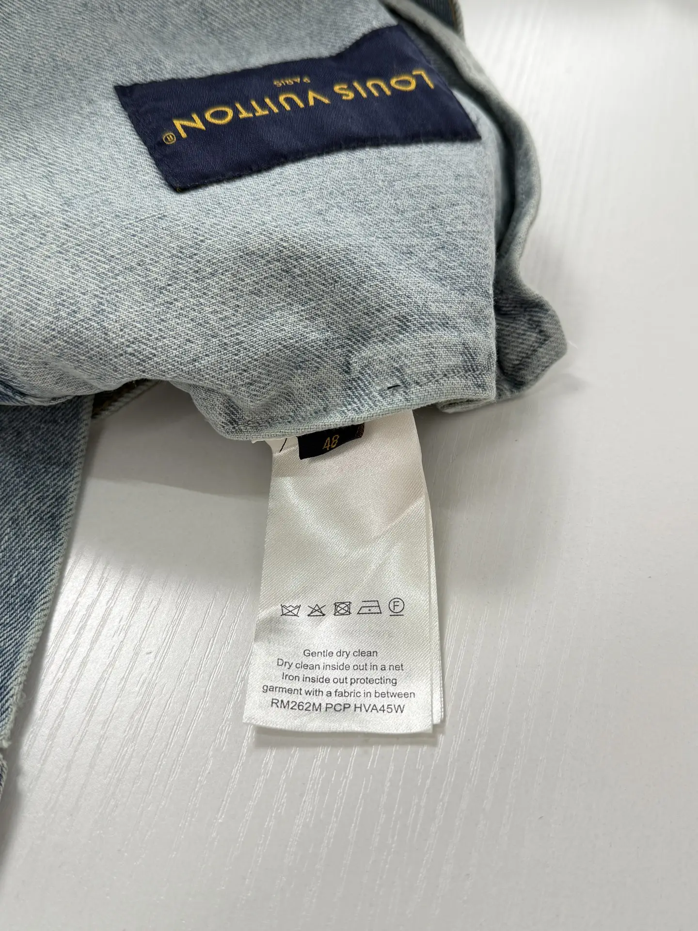 Embellished Badge Denim Trucker Jacket D37021225 — view 17