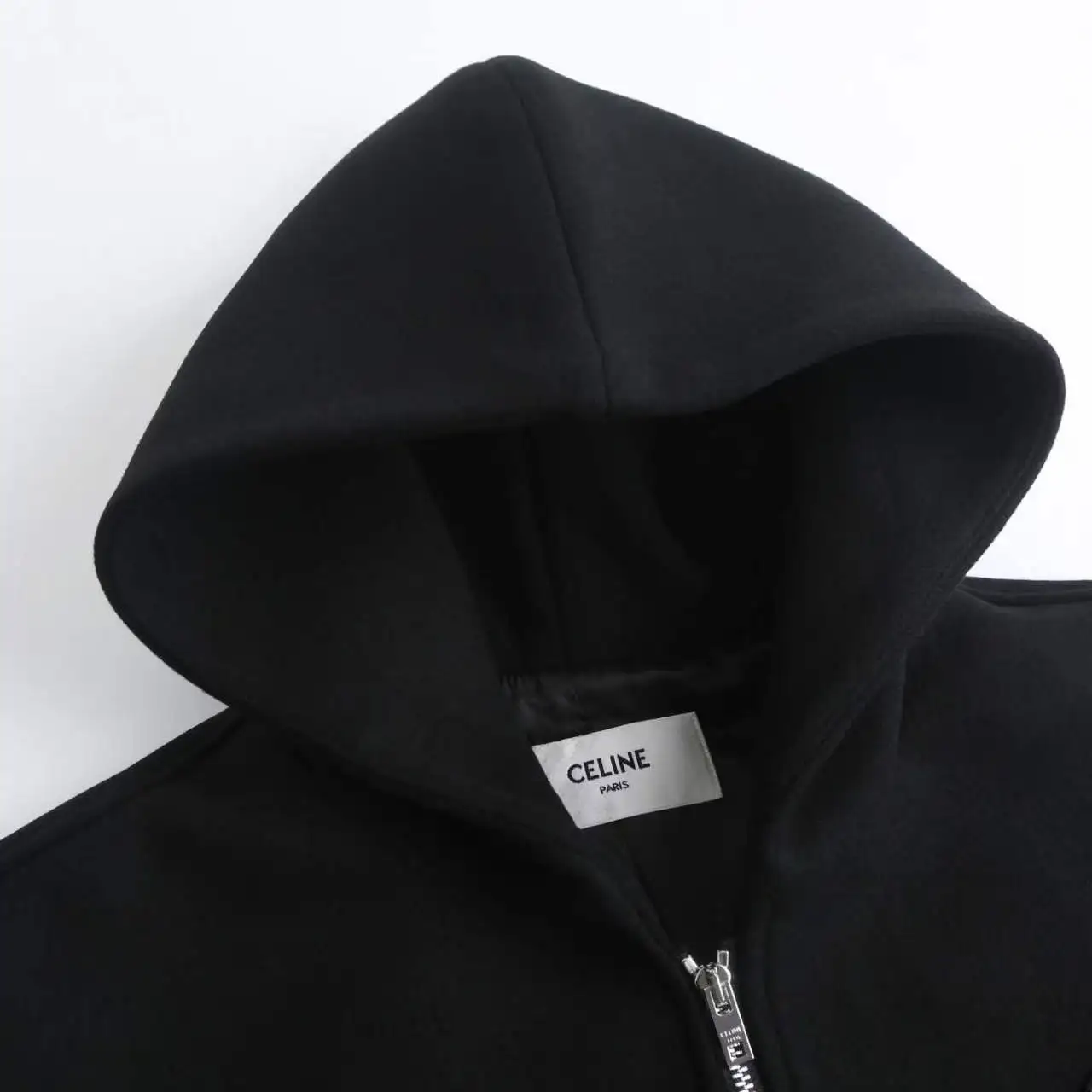 Leather-Sleeve Wool-Blend Hooded Varsity Jacket D37021214 — view 4
