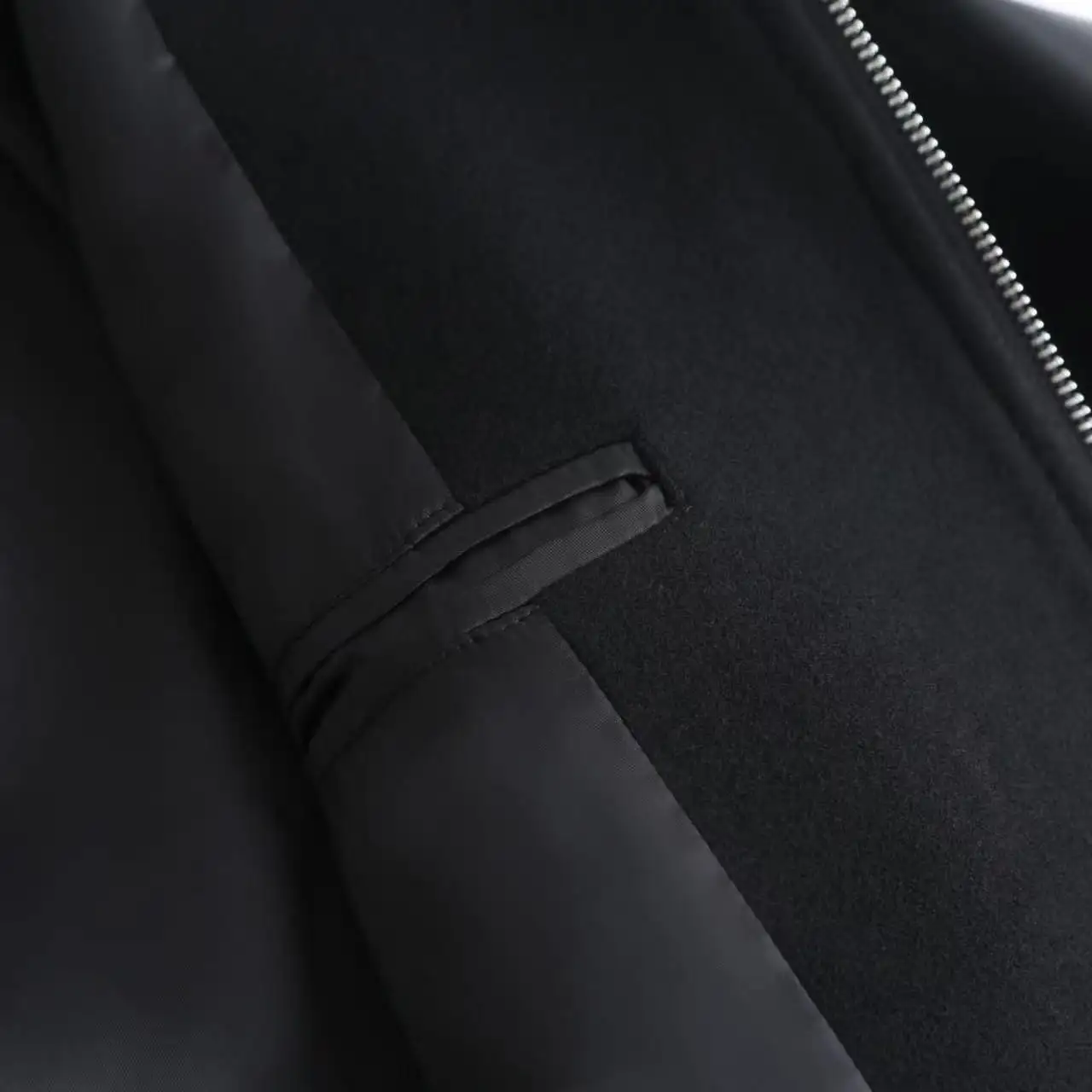 Leather-Sleeve Wool-Blend Hooded Varsity Jacket D37021214 — view 7