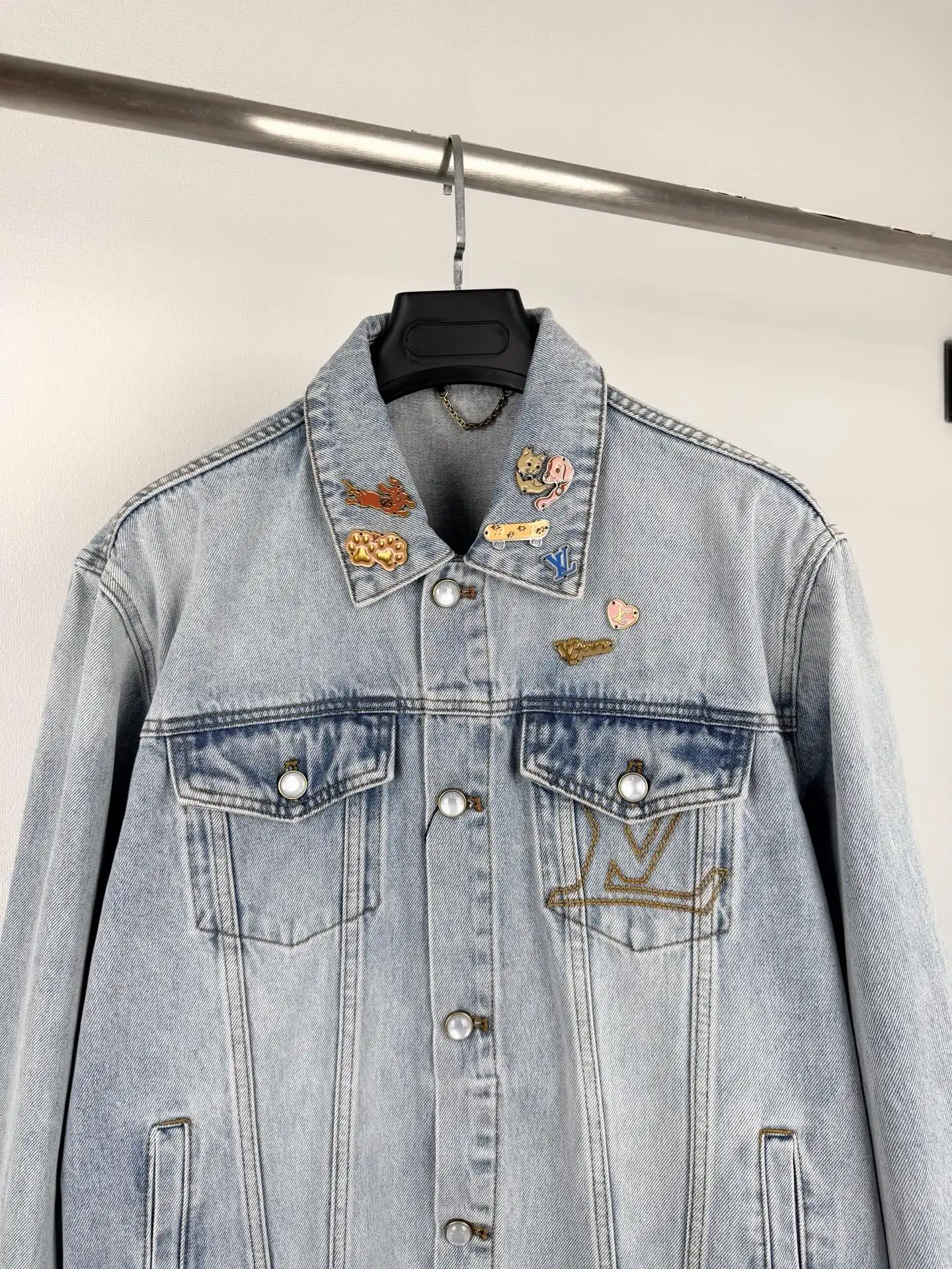 Embellished Skater Denim Jacket D37021398 — view 2