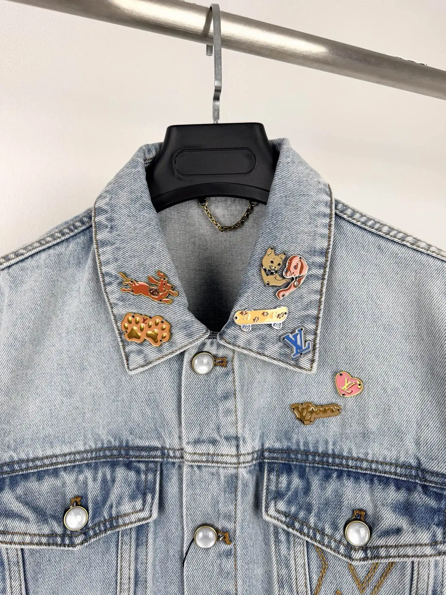 Embellished Skater Denim Jacket D37021398 — view 5