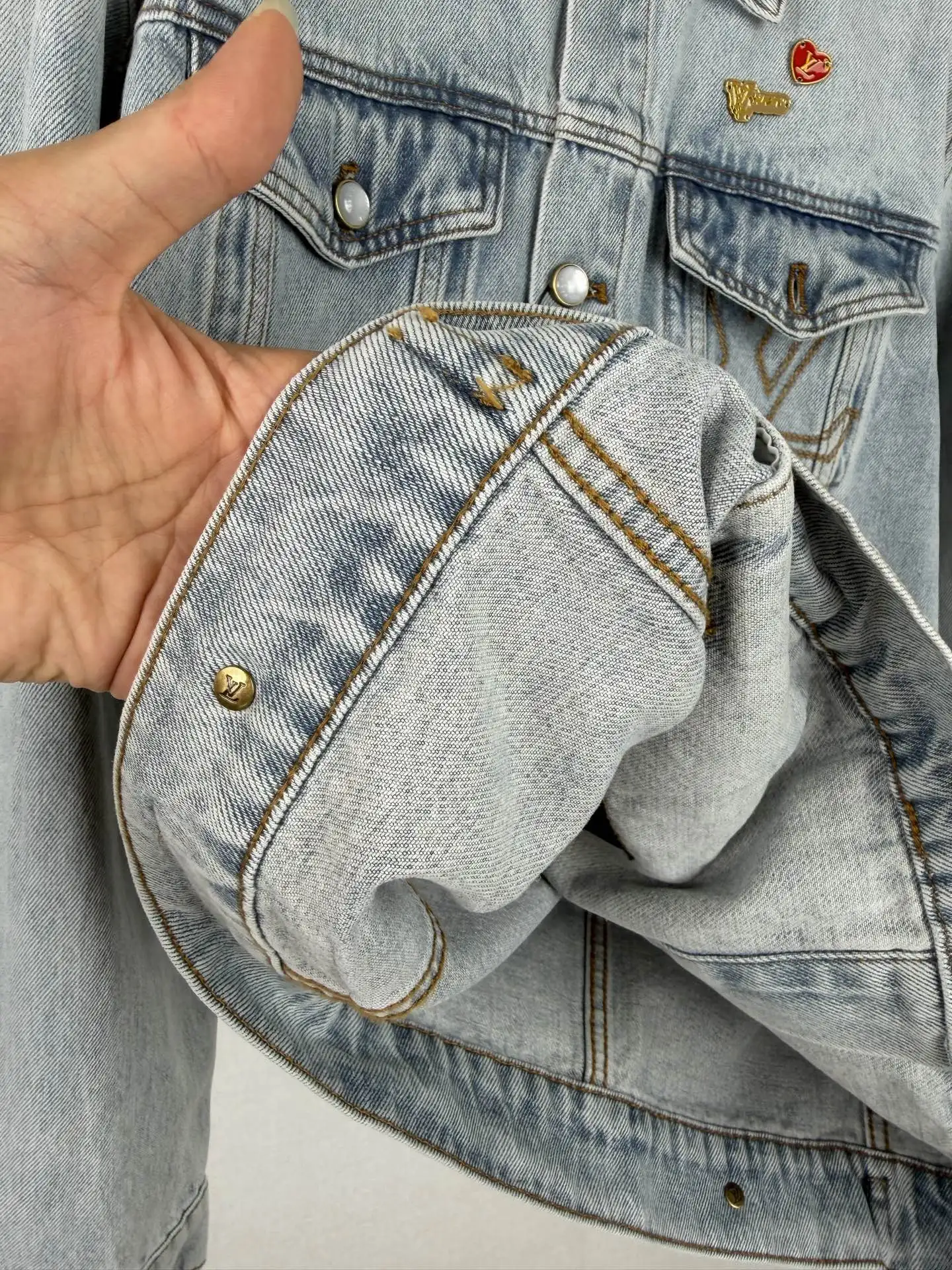 Embellished Skater Denim Jacket D37021398 — view 11