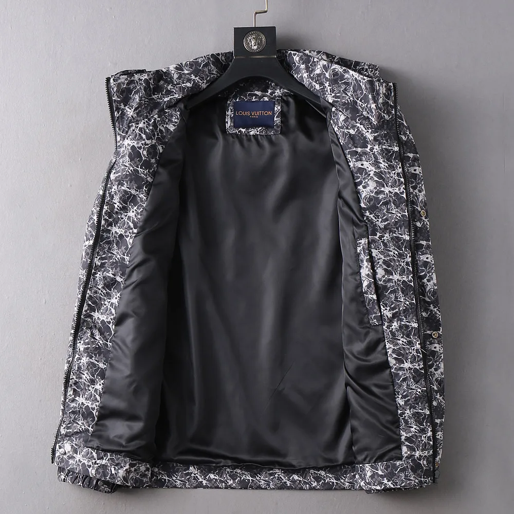 Monogram Pattern Hooded Windbreaker Jacket D37024653 — view 4