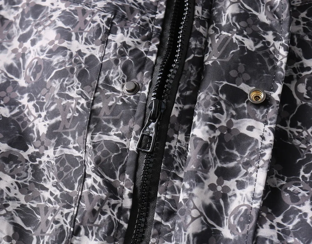 Monogram Pattern Hooded Windbreaker Jacket D37024653 — view 9
