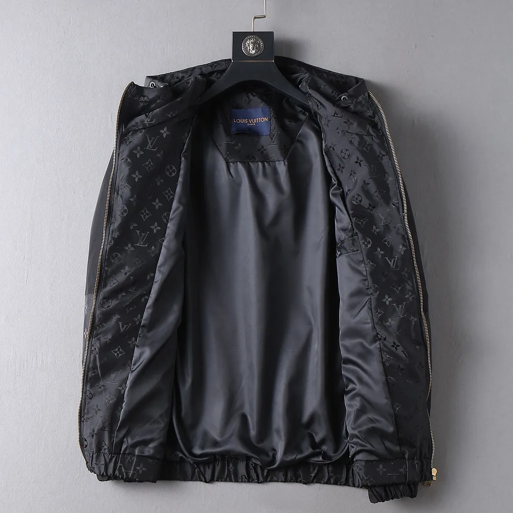 Monogram Panel Hooded Windbreaker Jacket D37024654 — view 3