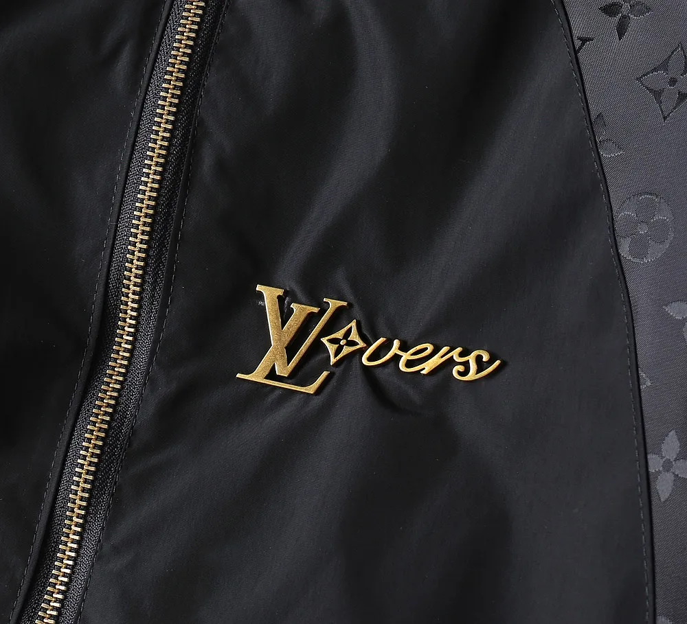 Monogram Panel Hooded Windbreaker Jacket D37024654 — view 6
