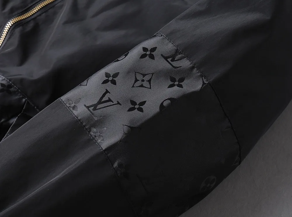 Monogram Panel Hooded Windbreaker Jacket D37024654 — view 8