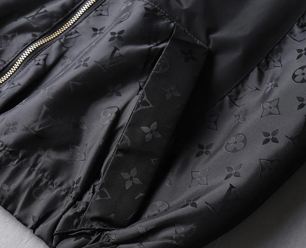 Monogram Panel Hooded Windbreaker Jacket D37024654 — view 9