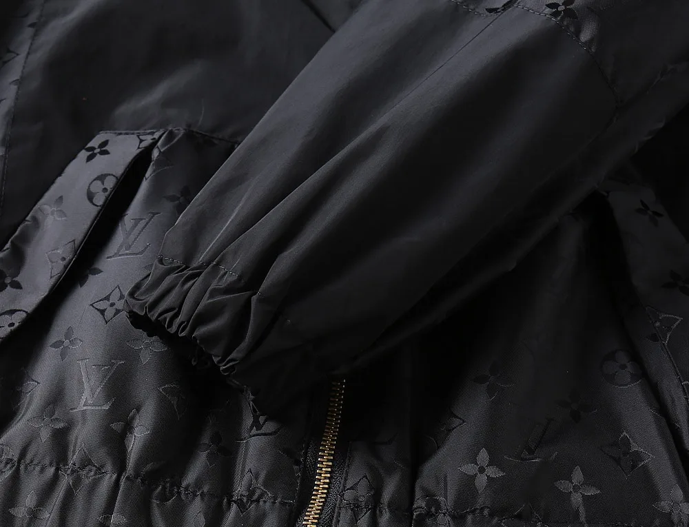 Monogram Panel Hooded Windbreaker Jacket D37024654 — view 12