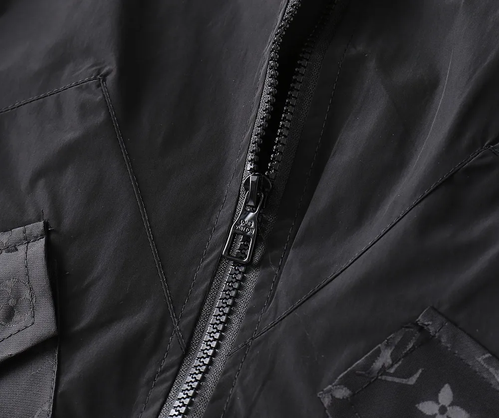 Monogram Panel Hooded Windbreaker Jacket D37024655 — view 7