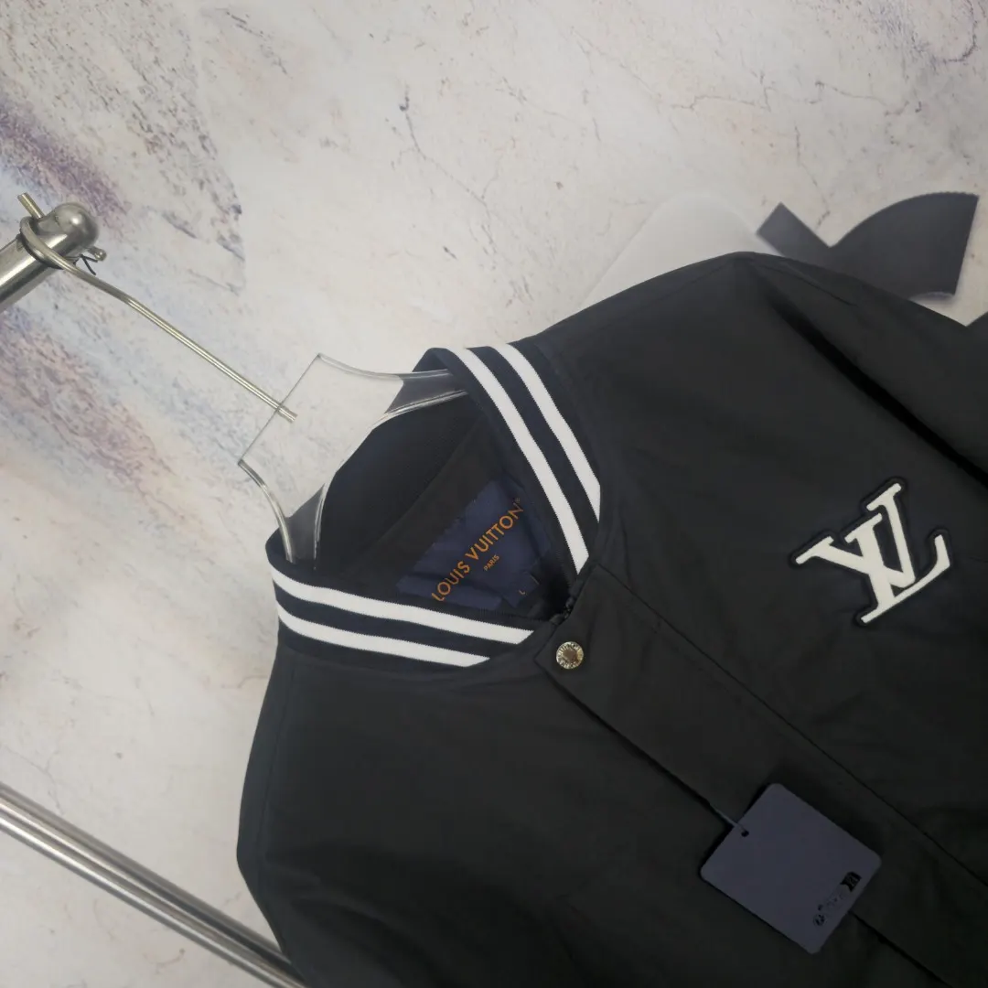 Embroidered Logo Nylon Varsity Jacket D37524598 — view 3