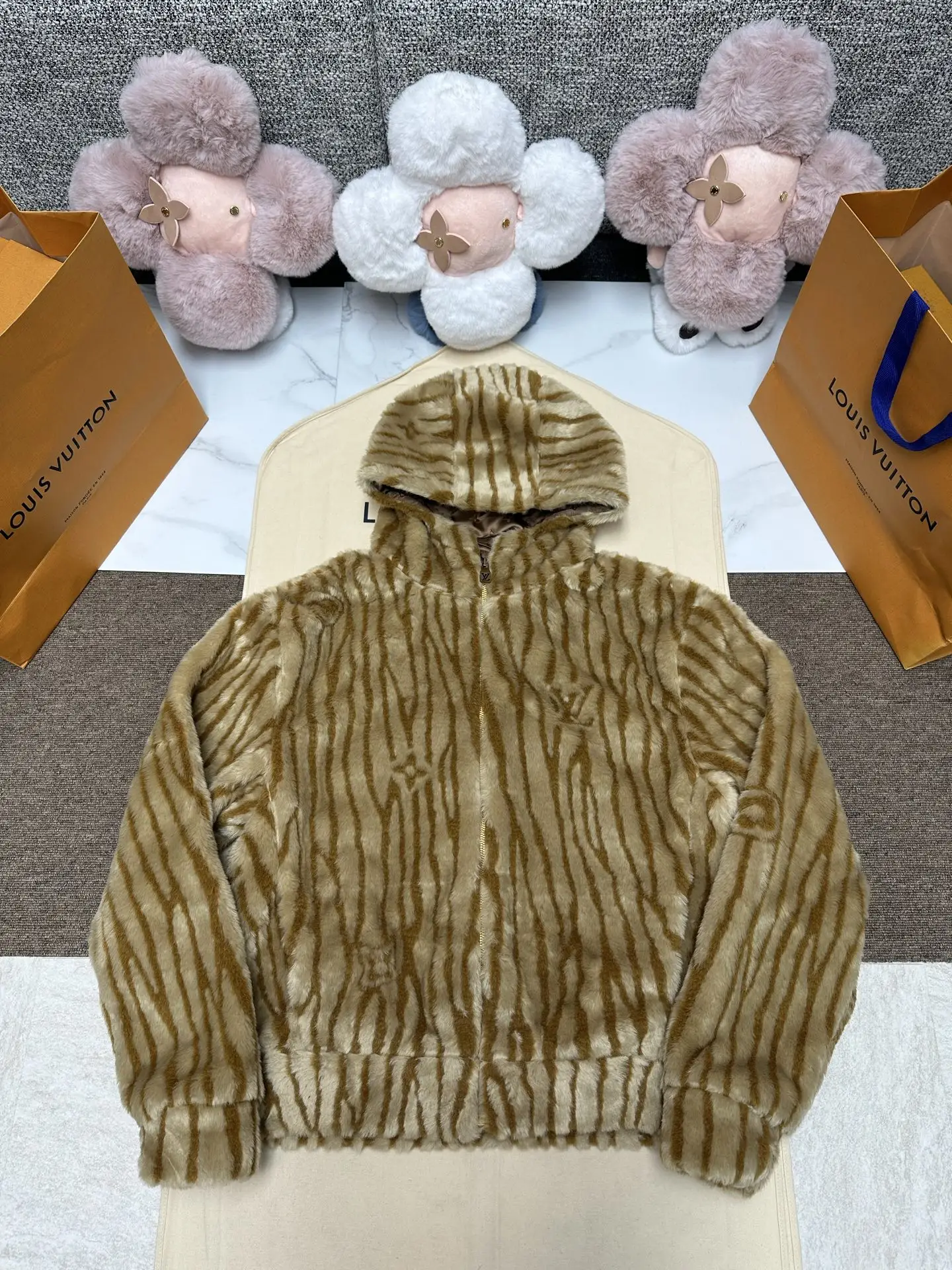 Epi Monogram Faux-Fur Hooded Jacket D37523339