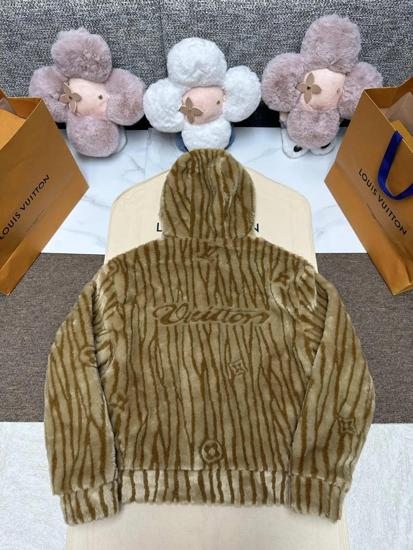 Epi Monogram Faux-Fur Hooded Jacket D37523339 — view 2