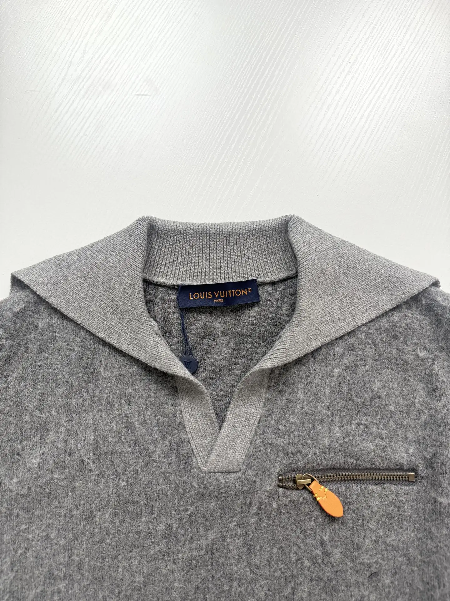 Sailor Collar Brushed Knit Sweater D37523912 — view 8