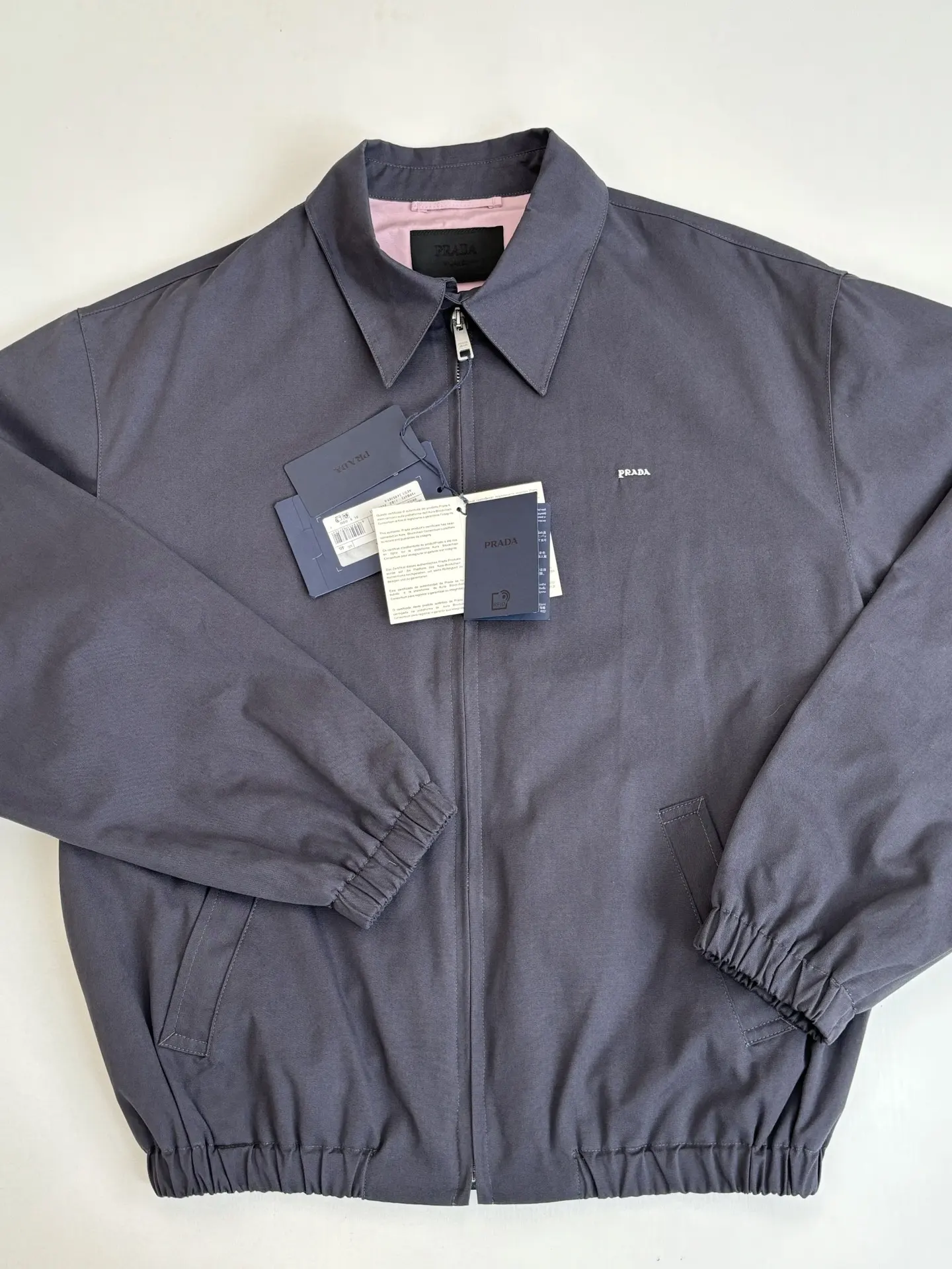 Logo-Embroidered Cotton Canvas Harrington Jacket D37524728 — view 4