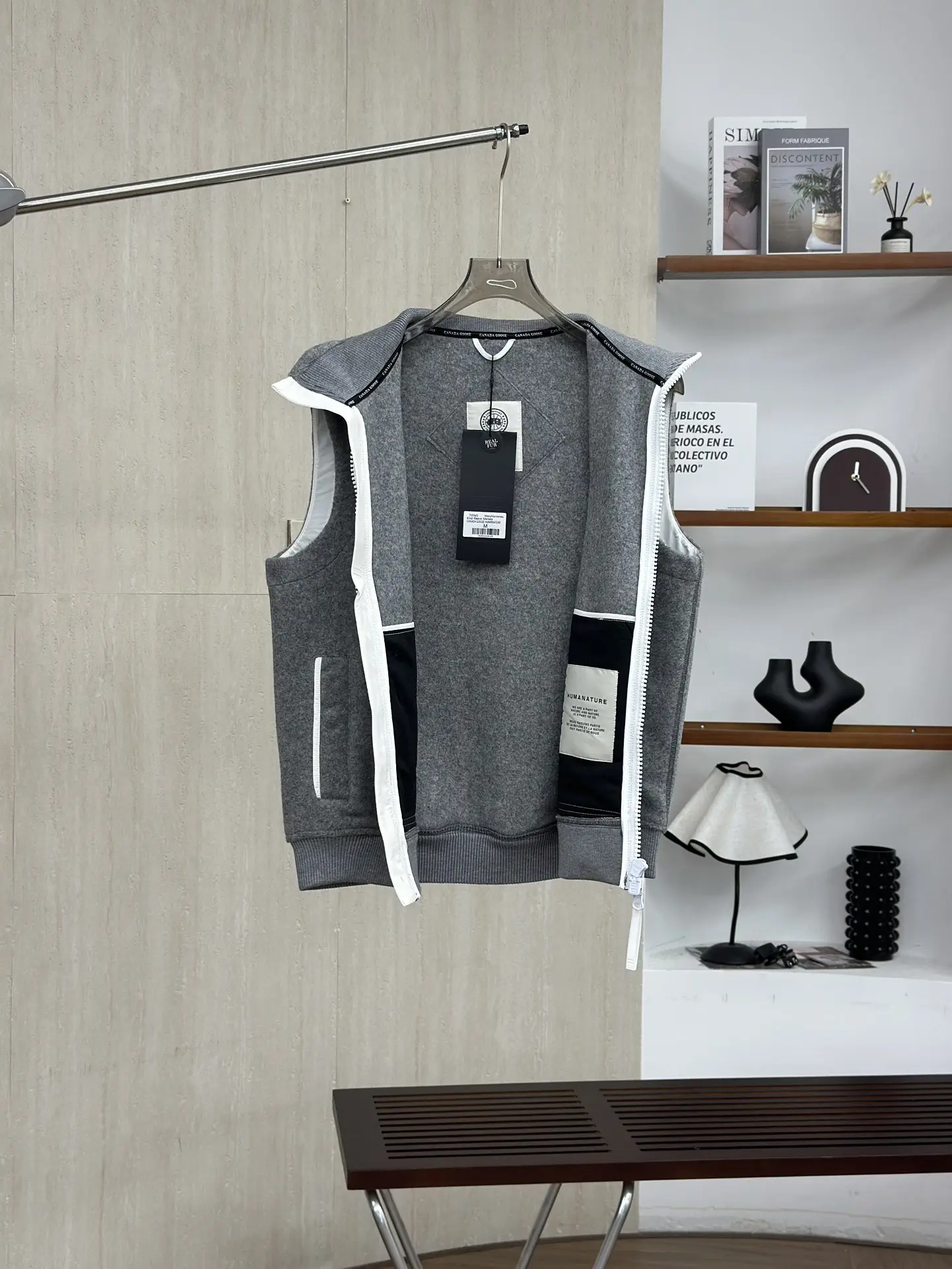 Mersey Wool-Blend Fleece Gilet D38024073 — view 3