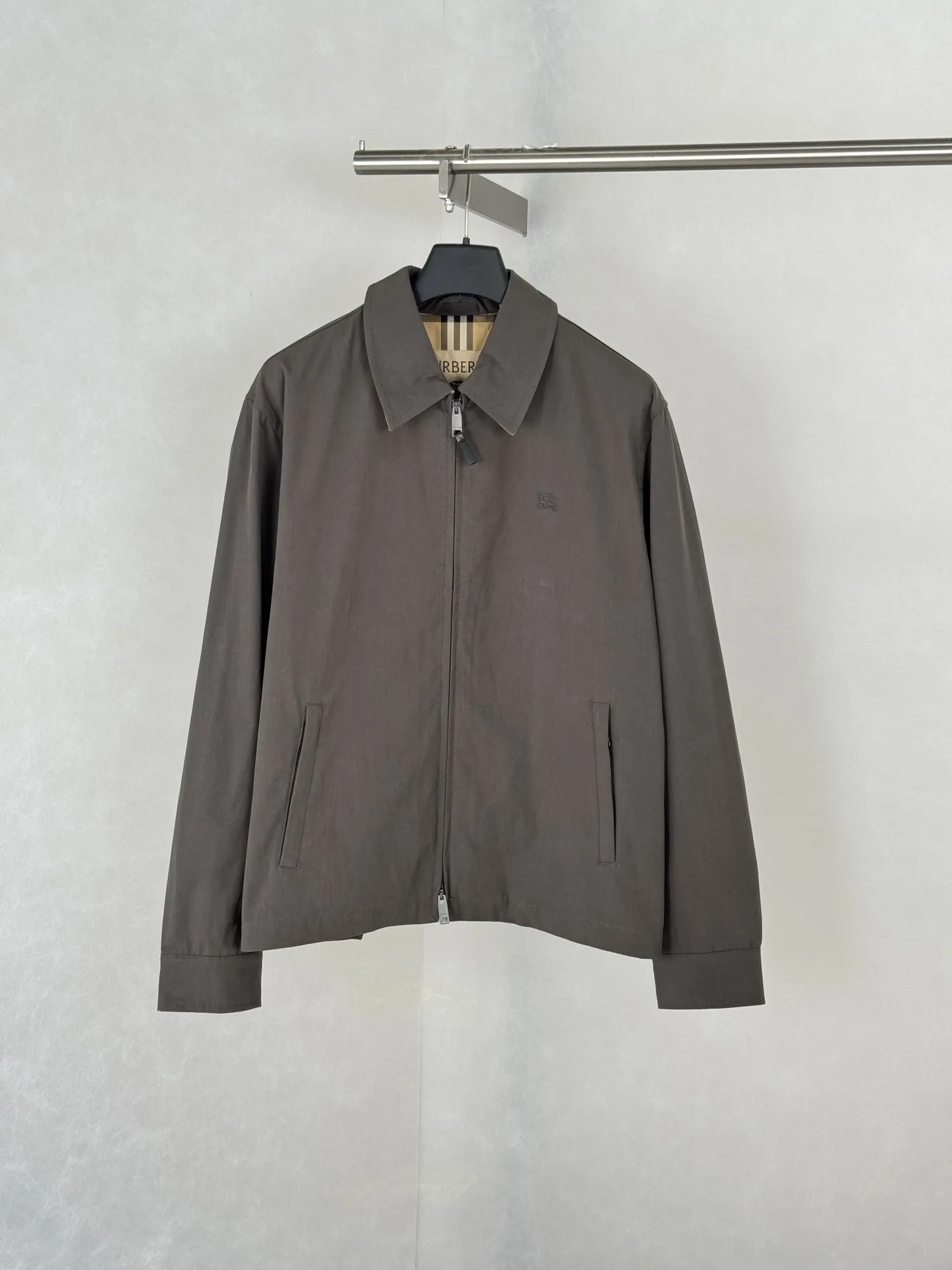 Embroidered Logo Harrington Jacket D38021121