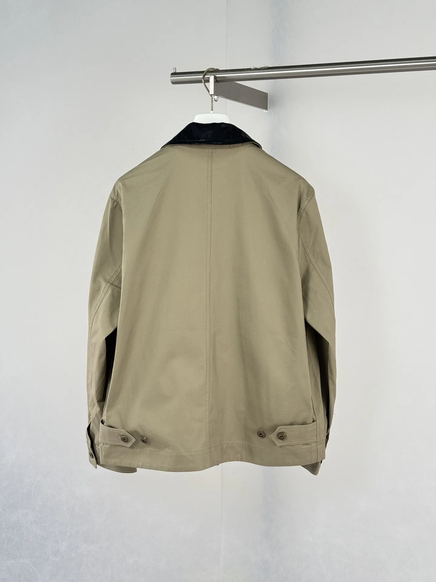 Leather-Collar Embroidered Knight Work Jacket D38021250 — view 2