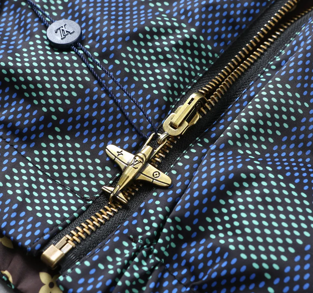 Damier Print Hooded Windbreaker Jacket D38024643 — view 8