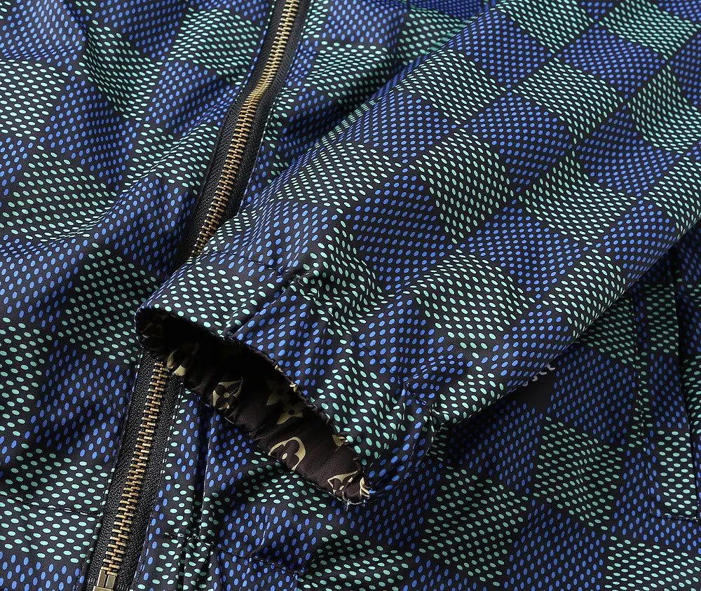Damier Print Hooded Windbreaker Jacket D38024643 — view 15