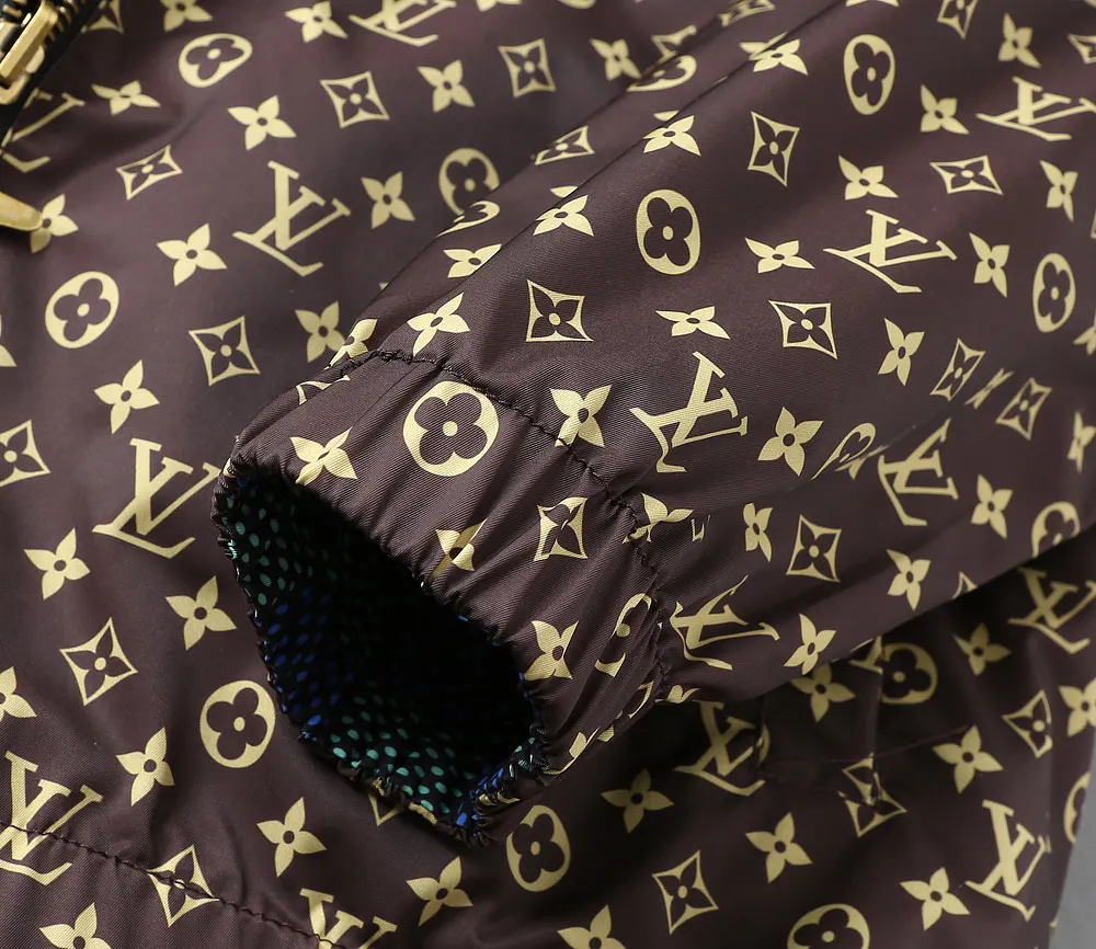 Damier Print Hooded Windbreaker Jacket D38024643 — view 21
