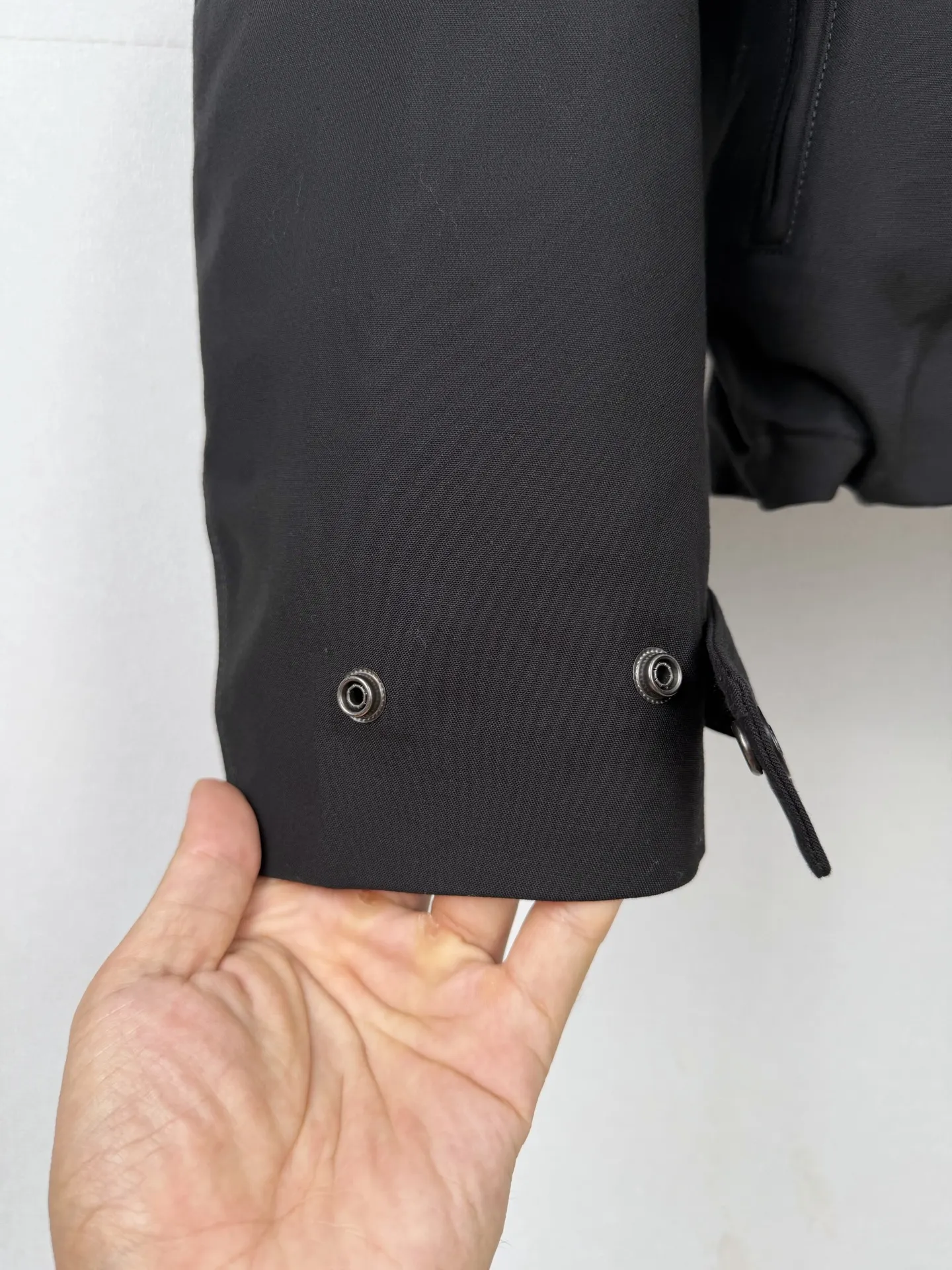 Leather-Trimmed Padded Woven Jacket D38521306 — view 7