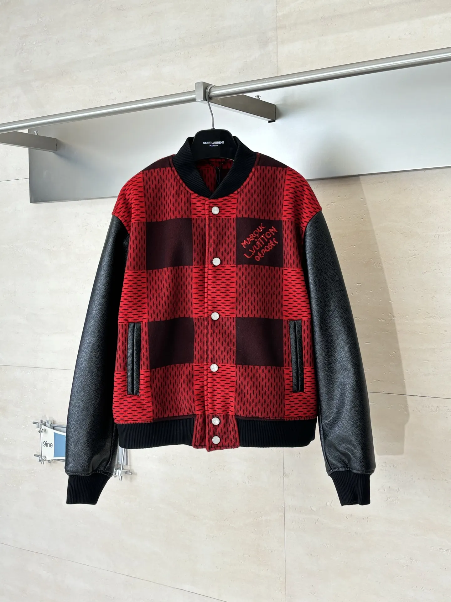 Damier Cashmere and Leather Varsity Jacket D38823909
