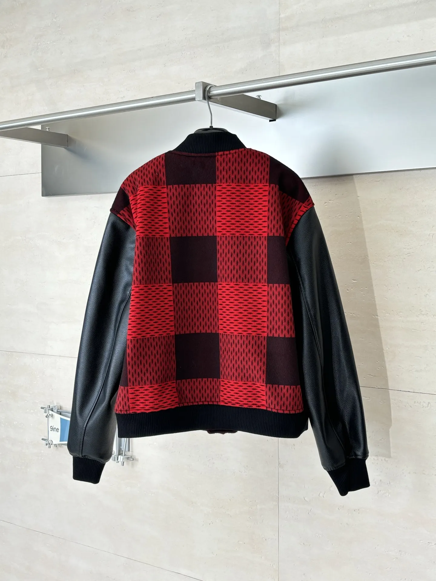 Damier Cashmere and Leather Varsity Jacket D38823909 — view 2