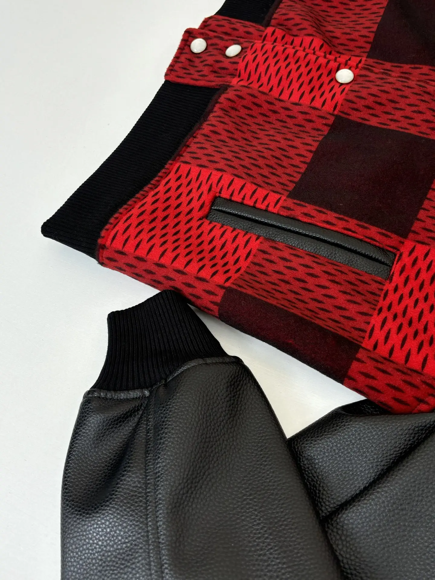 Damier Cashmere and Leather Varsity Jacket D38823909 — view 5