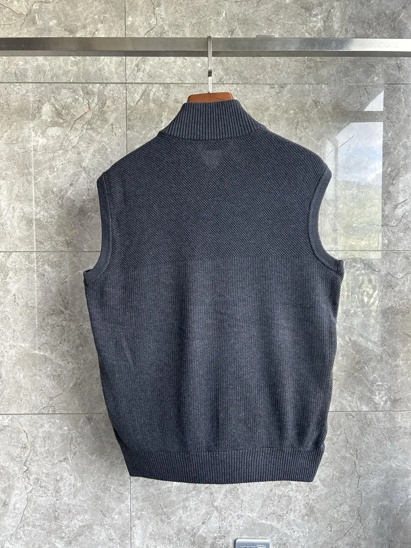 HyBridge Knit Gilet with Down-Filled Panels D40024028 — view 2