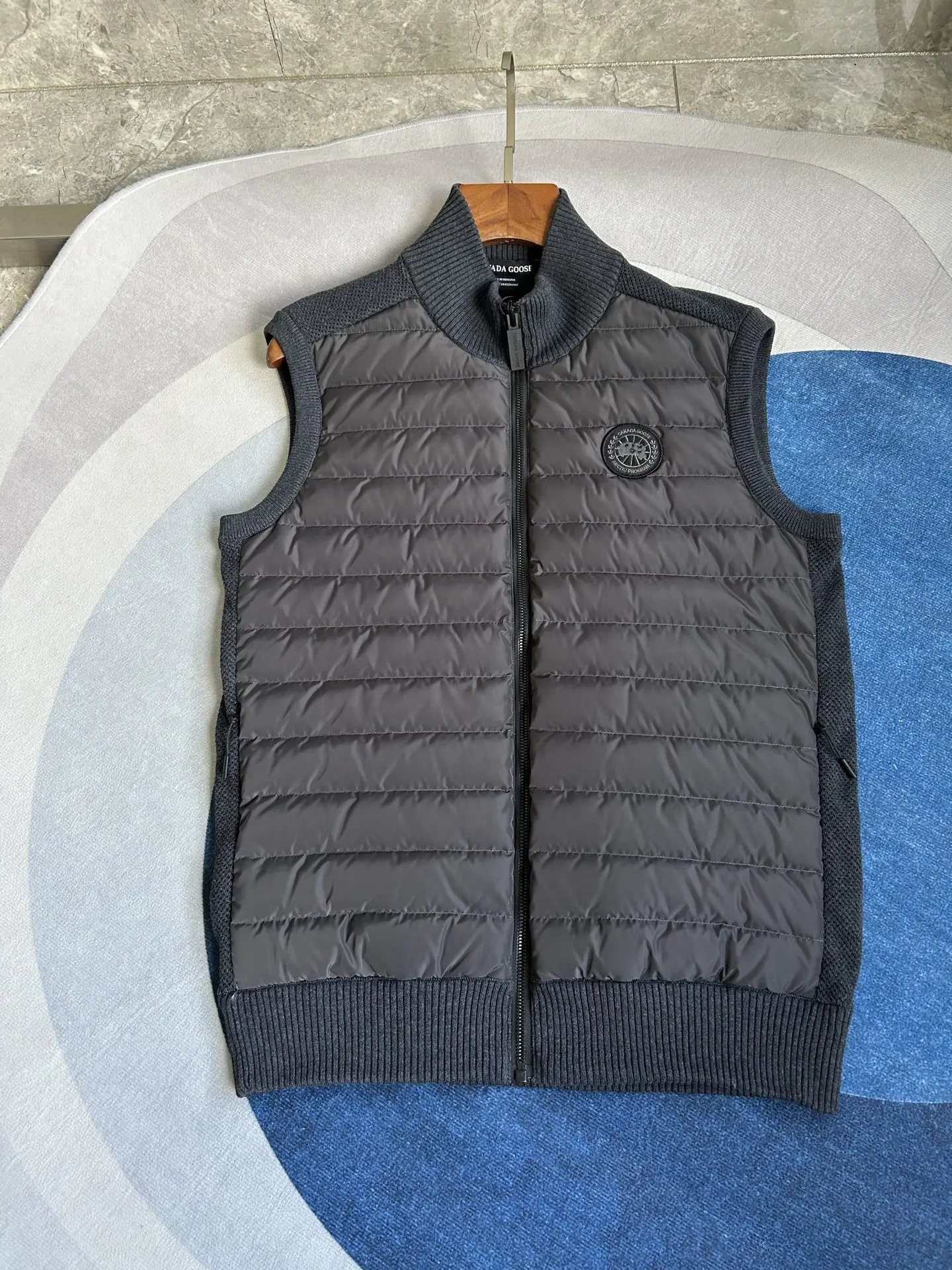 HyBridge Knit Gilet with Down-Filled Panels D40024028 — view 3