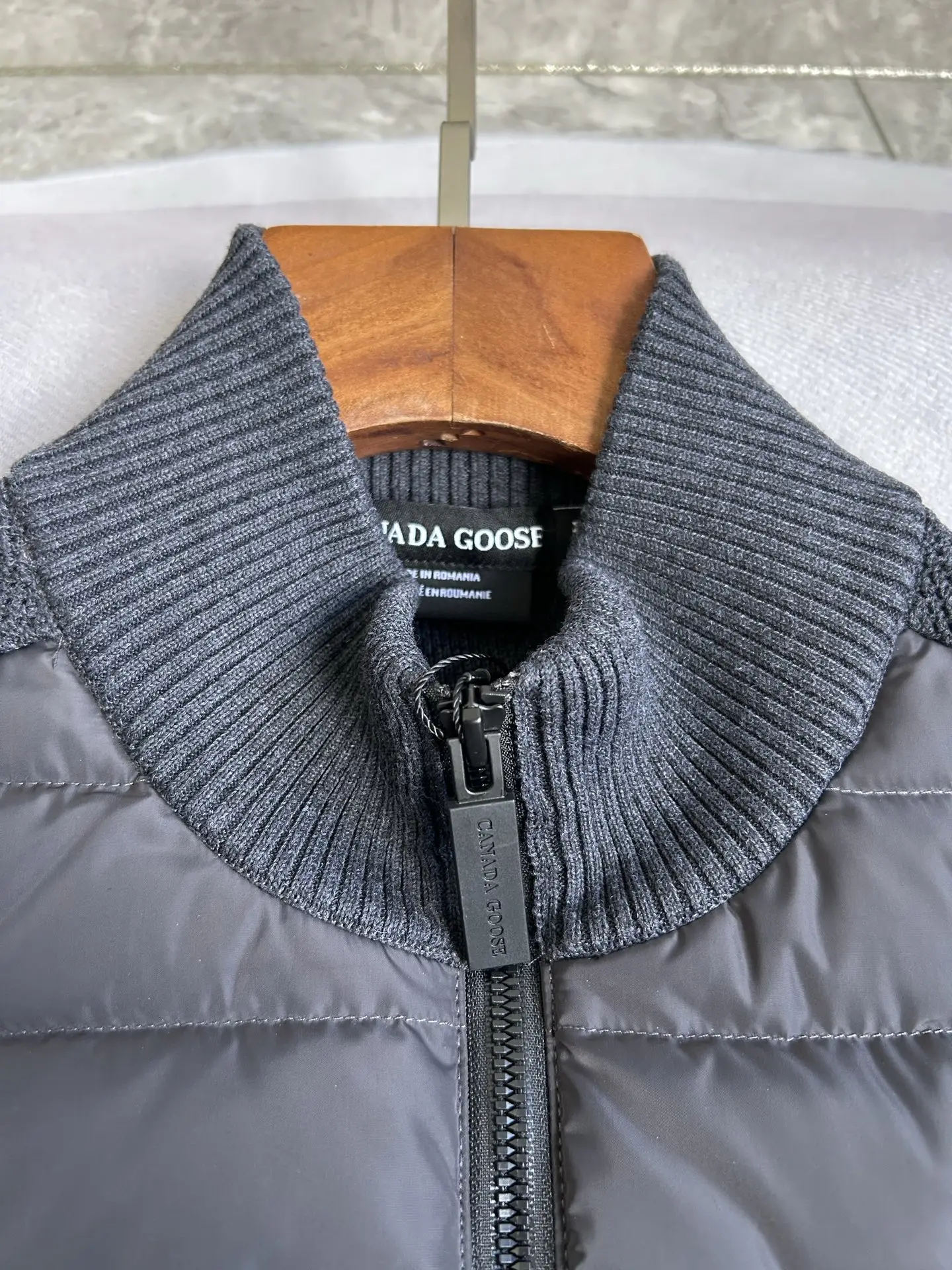 HyBridge Knit Gilet with Down-Filled Panels D40024028 — view 13