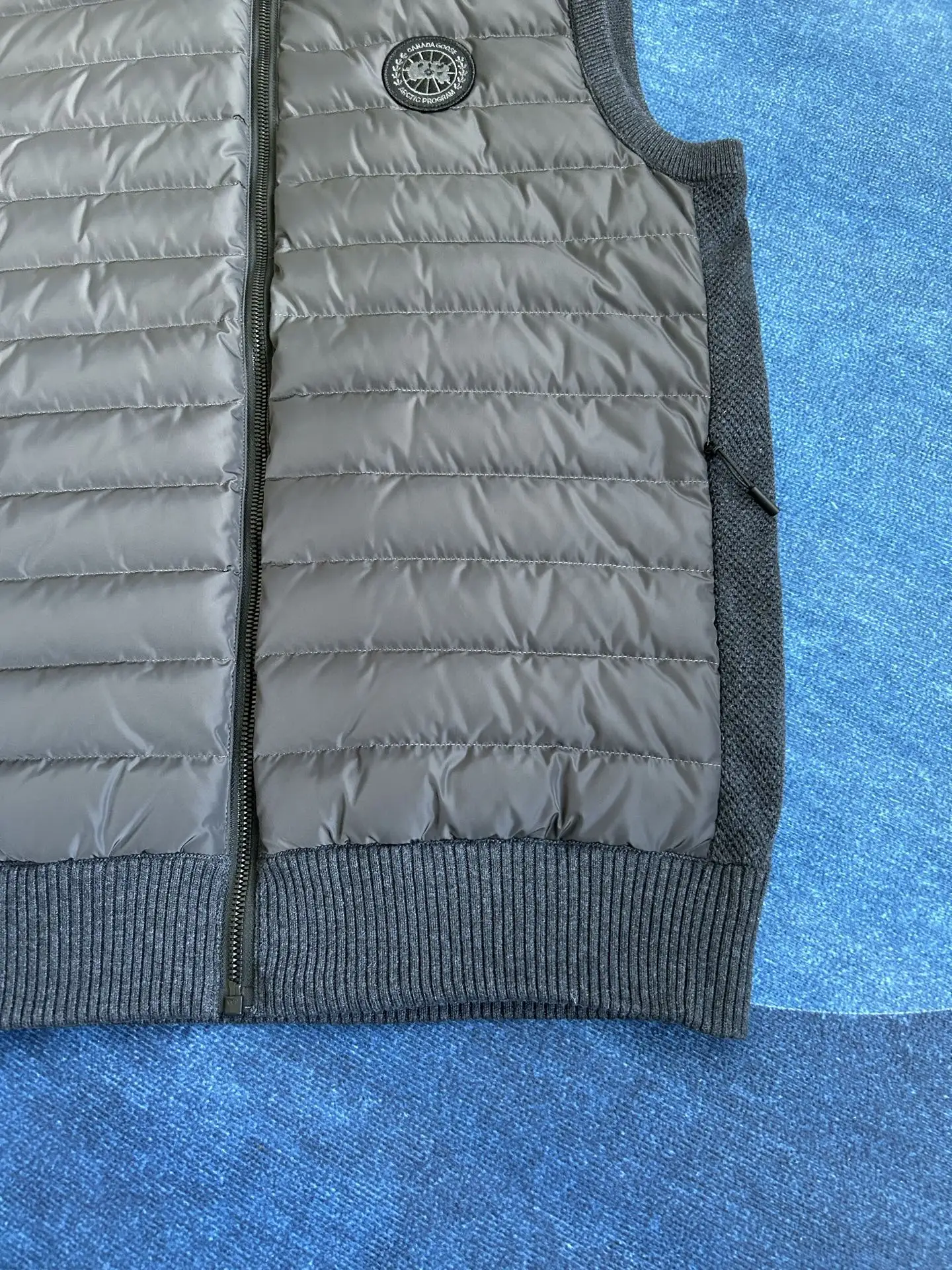 HyBridge Knit Gilet with Down-Filled Panels D40024028 — view 16
