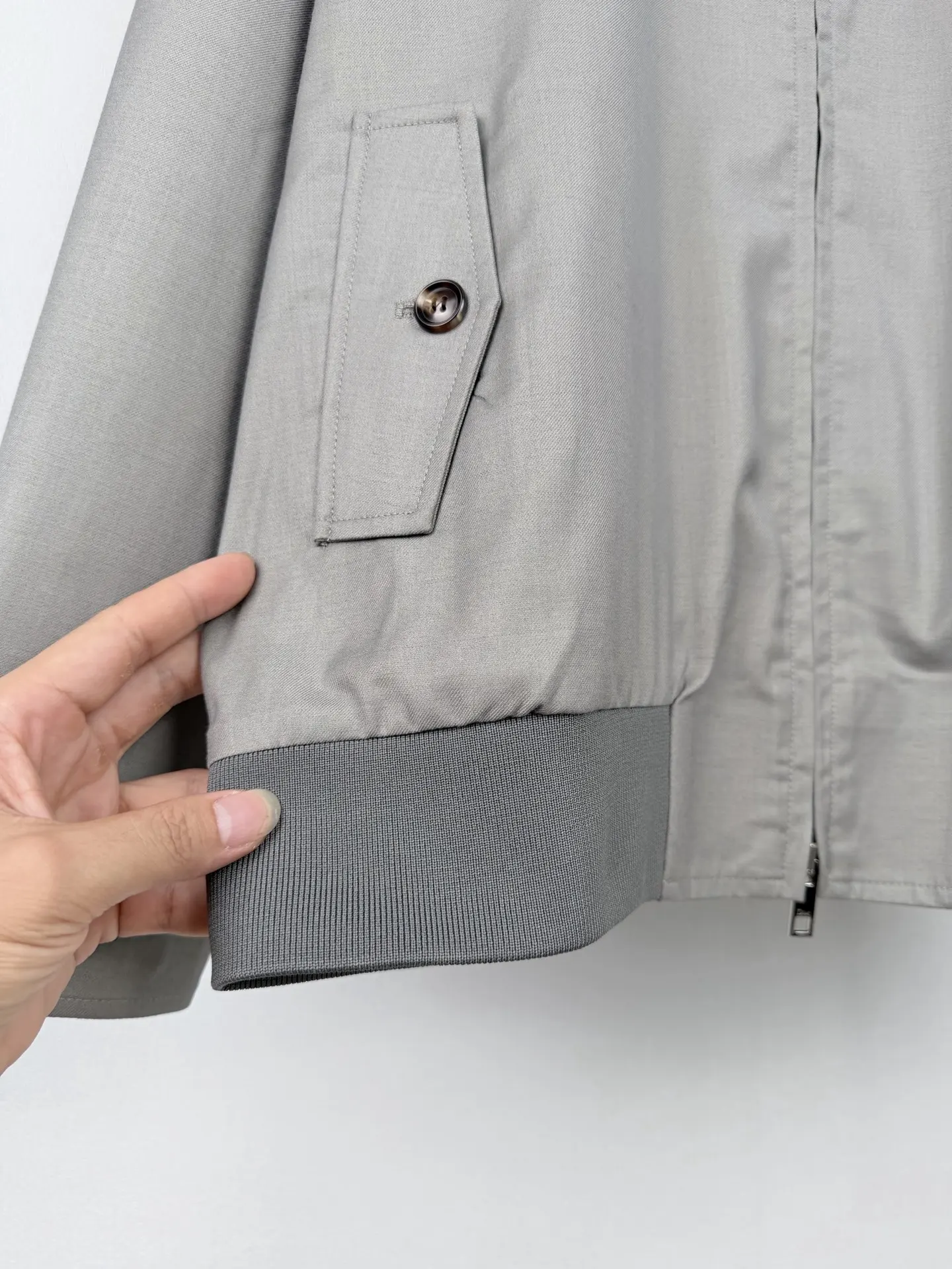 Dior Embroidered Wool-Blend Harrington Jacket D40021393 — view 9