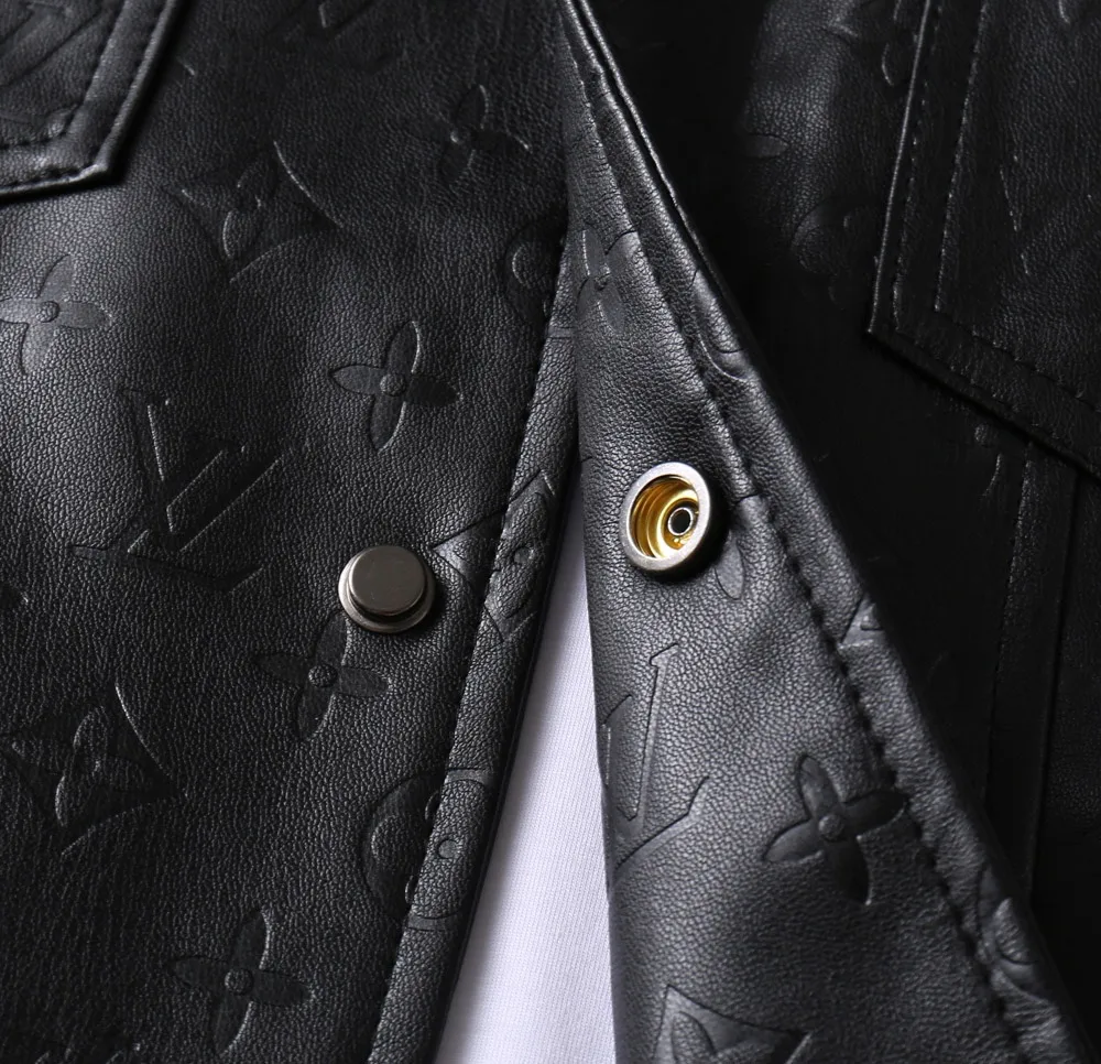 Monogram Embossed Leather-Look Jacket D40024650 — view 10