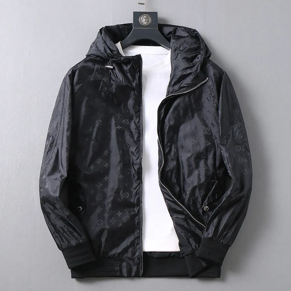 Monogram Jacquard Hooded Windbreaker Jacket D40024648
