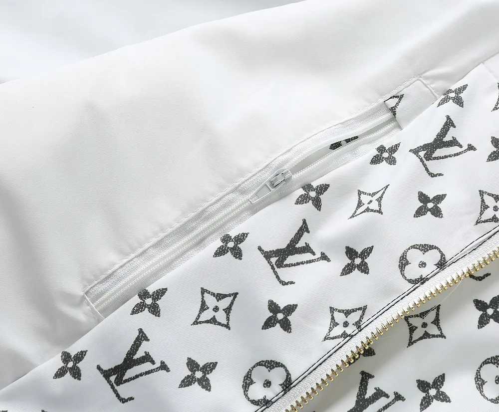 Monogram Print Hooded Windbreaker Jacket D40024619 — view 11