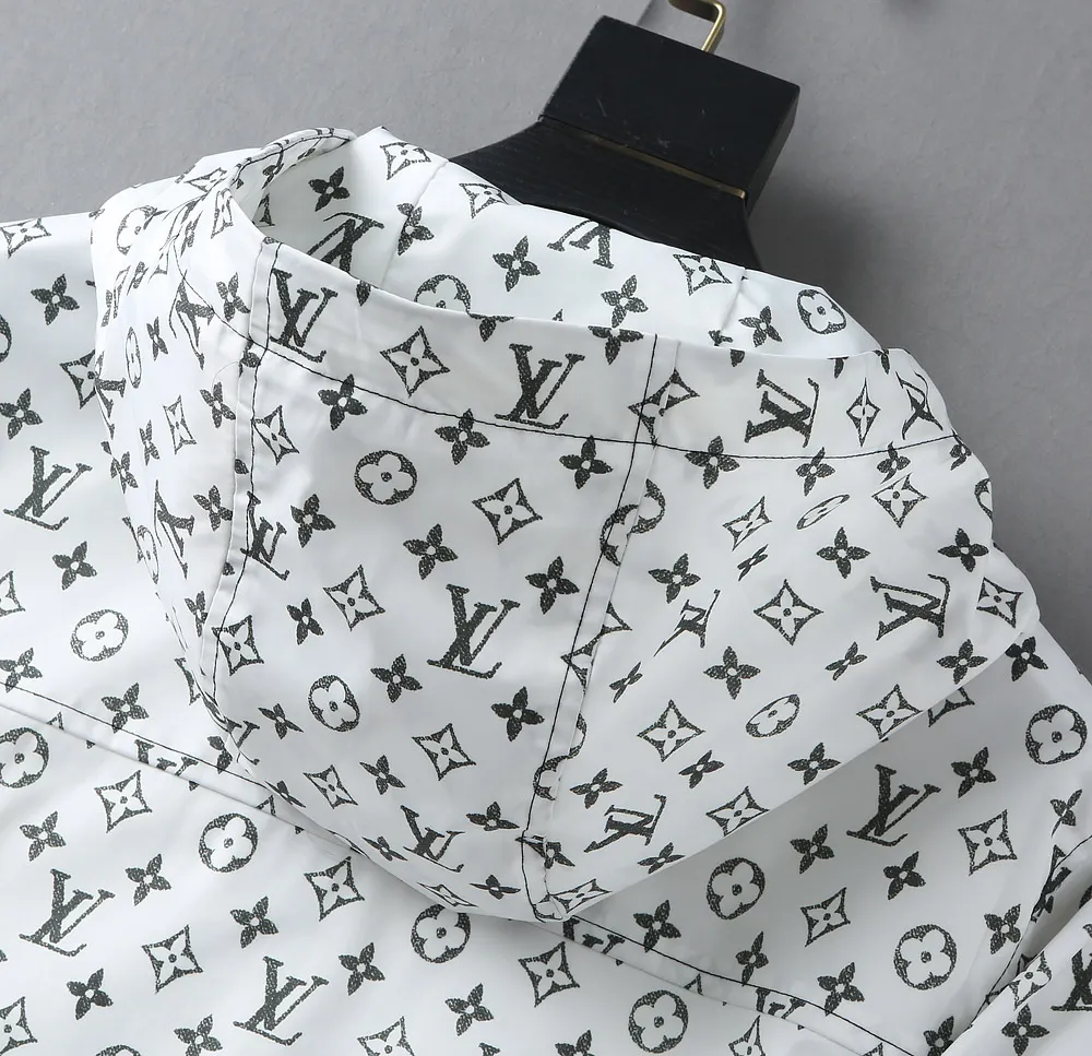 Monogram Print Hooded Windbreaker Jacket D40024619 — view 16