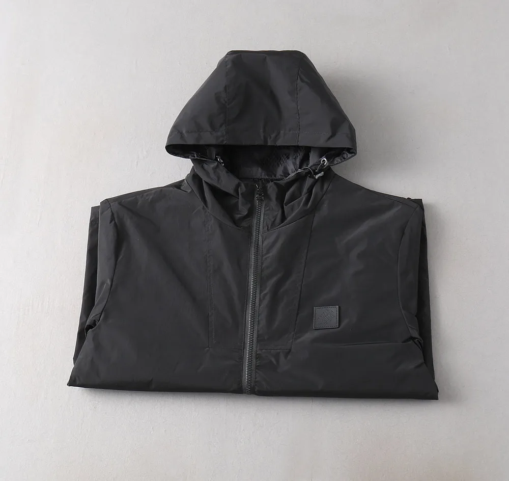 Damier Pattern Hooded Windbreaker Jacket D40024651 — view 4