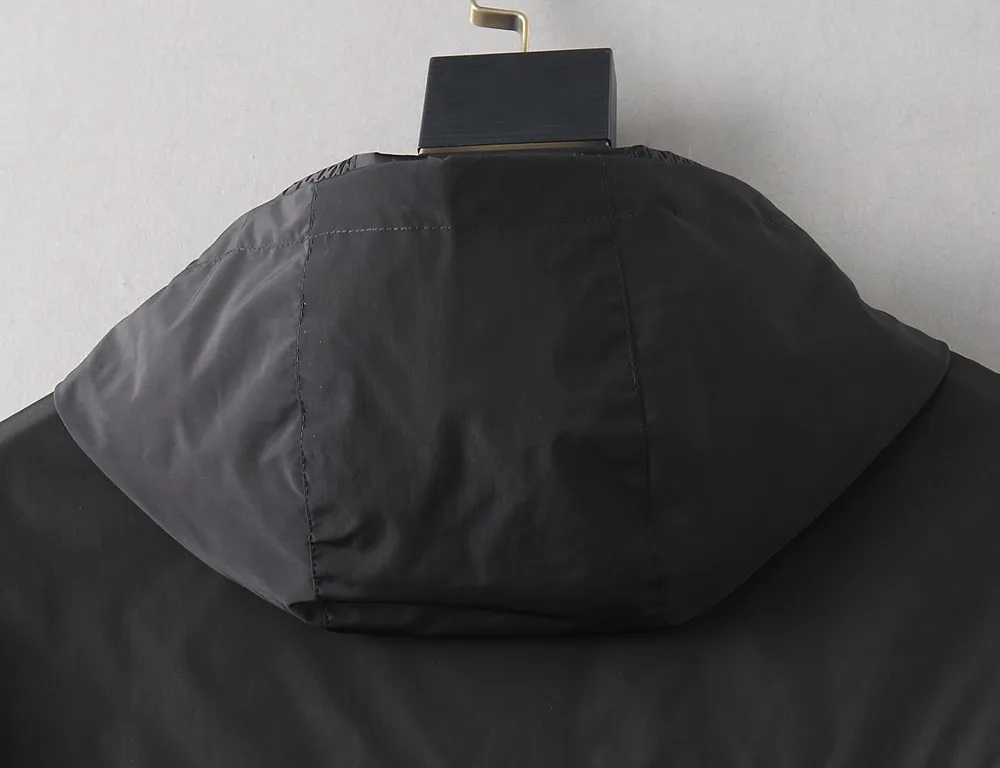 Damier Pattern Hooded Windbreaker Jacket D40024651 — view 13
