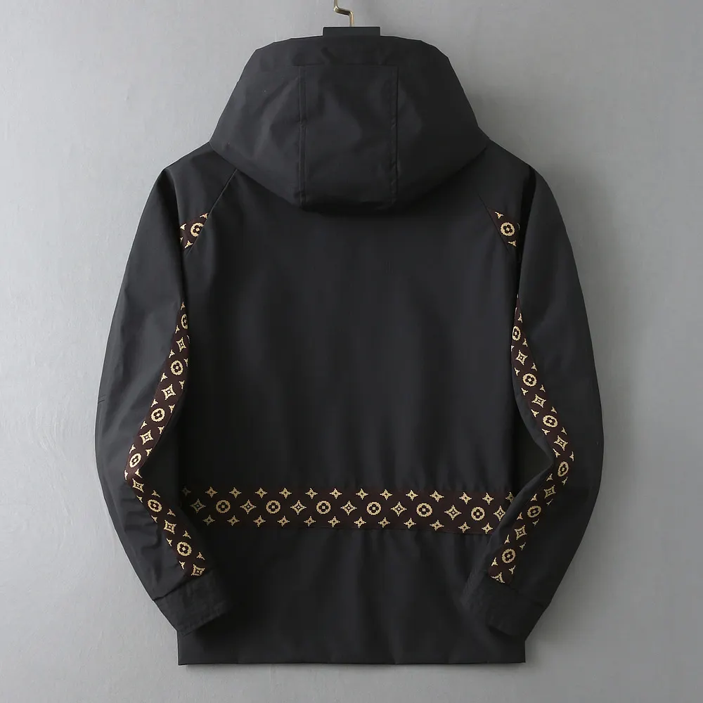 Monogram Panel Hooded Windbreaker Jacket D40024616 — view 2
