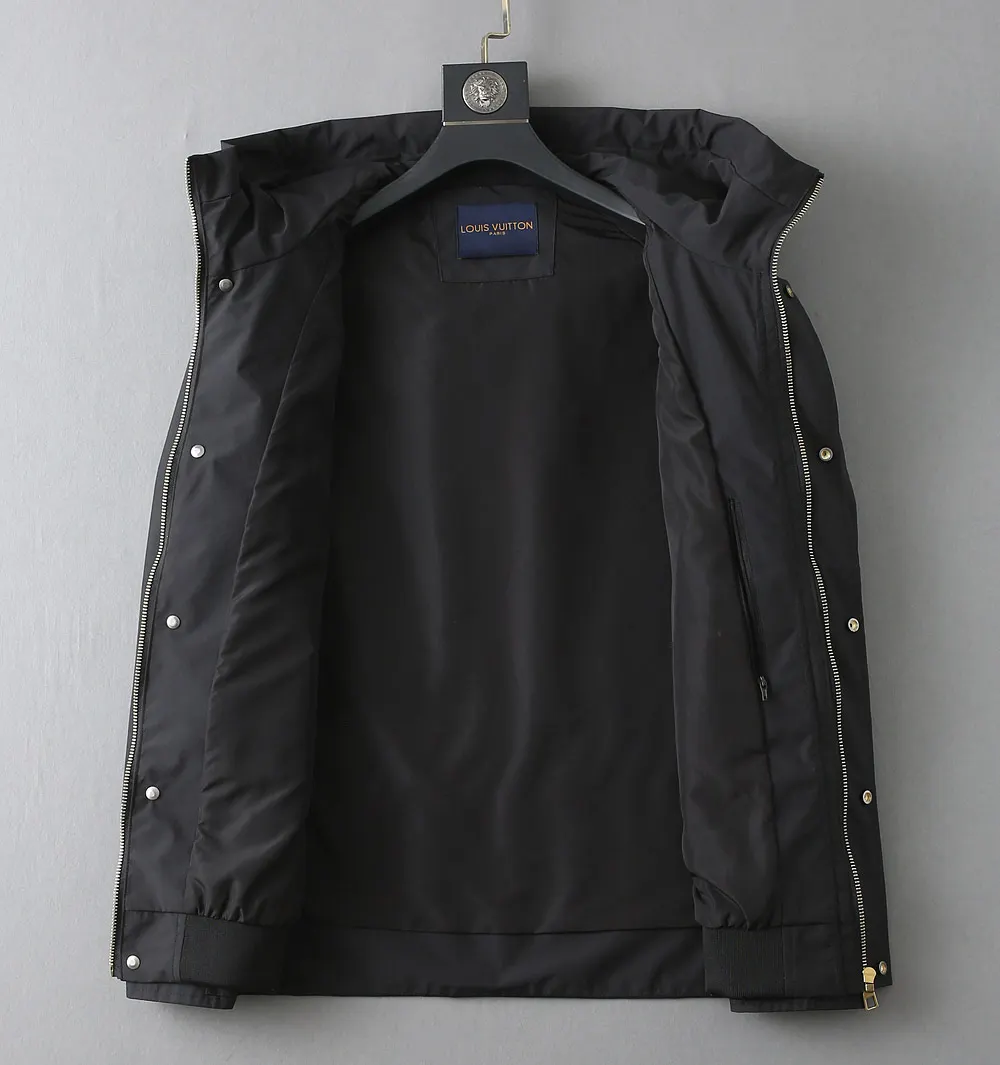 Monogram Panel Hooded Windbreaker Jacket D40024616 — view 4